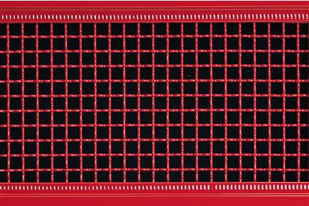 Square holes 30 x 30 mm, wire 3 mm (surface aeration 76%)